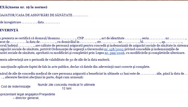 Anexa 9 Adeverinta concediu Anexa 9 Adeverinta concediu