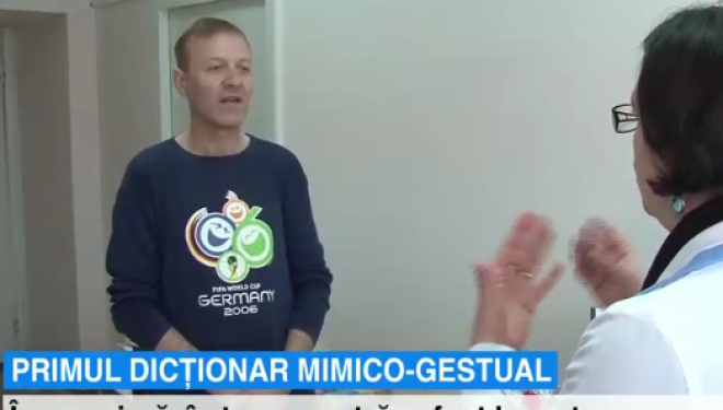 Premieră. A fost lansat Dicționarul limbajului mimico-gestual, destinat medicilor şi asistenţilor sociali Premieră. A fost lansat Dicționarul limbajului mimico-gestual, destinat medicilor şi asistenţilor sociali