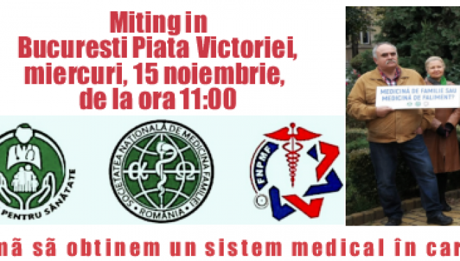 Medicii de familie ies în stradă Medicii de familie ies în stradă