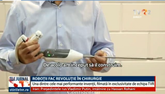 Știrile TVR au filmat în exclusivitate într-un laborator din Israel robotul care funcționează ca o prelungire a mâinii chirurgului Știrile TVR au filmat în exclusivitate într-un laborator din Israel robotul care funcționează ca o prelungire a mâinii chirurgului