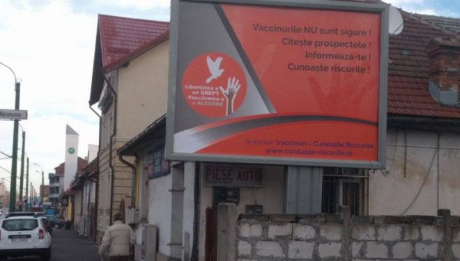 Panourile cu mesaje împotriva vaccinării vor fi verificate de Direcțiile de sănătate publică Panourile cu mesaje împotriva vaccinării vor fi verificate de Direcțiile de sănătate publică