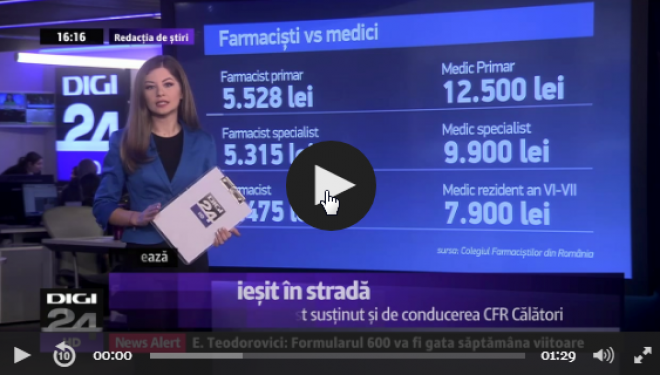 Farmaciștii sunt nemulțumiți de legea salarizării Farmaciștii sunt nemulțumiți de legea salarizării