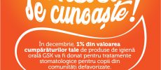 Tratamente stomatologice gratuite pentru comunităţile defavorizate:  GSK Consumer Healthcare lansează campania 1% în luna decembrie