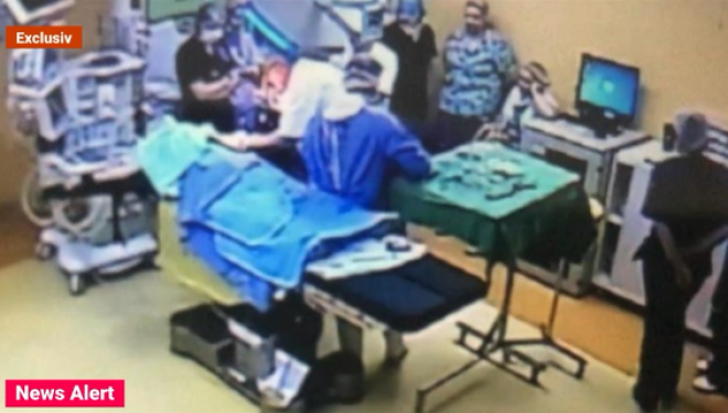 Primele imagini cu medicii și pacienta de la Floreasca, după ce femeia a fost arsă pe masa de operație Primele imagini cu medicii și pacienta de la Floreasca, după ce femeia a fost arsă pe masa de operație