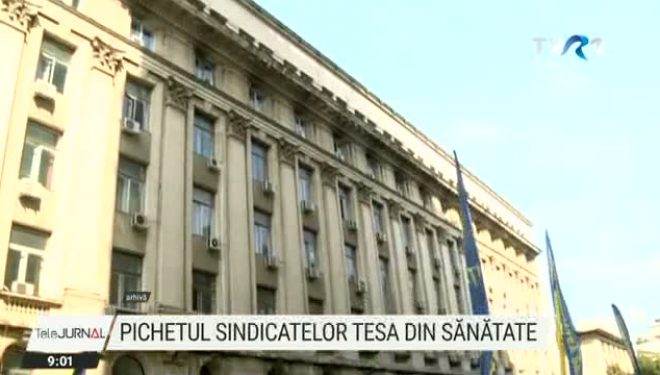 Protest al sindicatelor TESA din Sănătate Protest al sindicatelor TESA din Sănătate