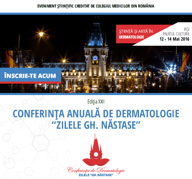Conferinta anuala de dermatologie  iasi